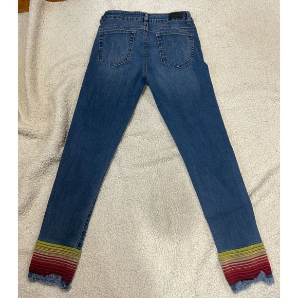 Lucky & Blessed Jeans With Sarapé Cuff Size 4 - Picture 2 of 5